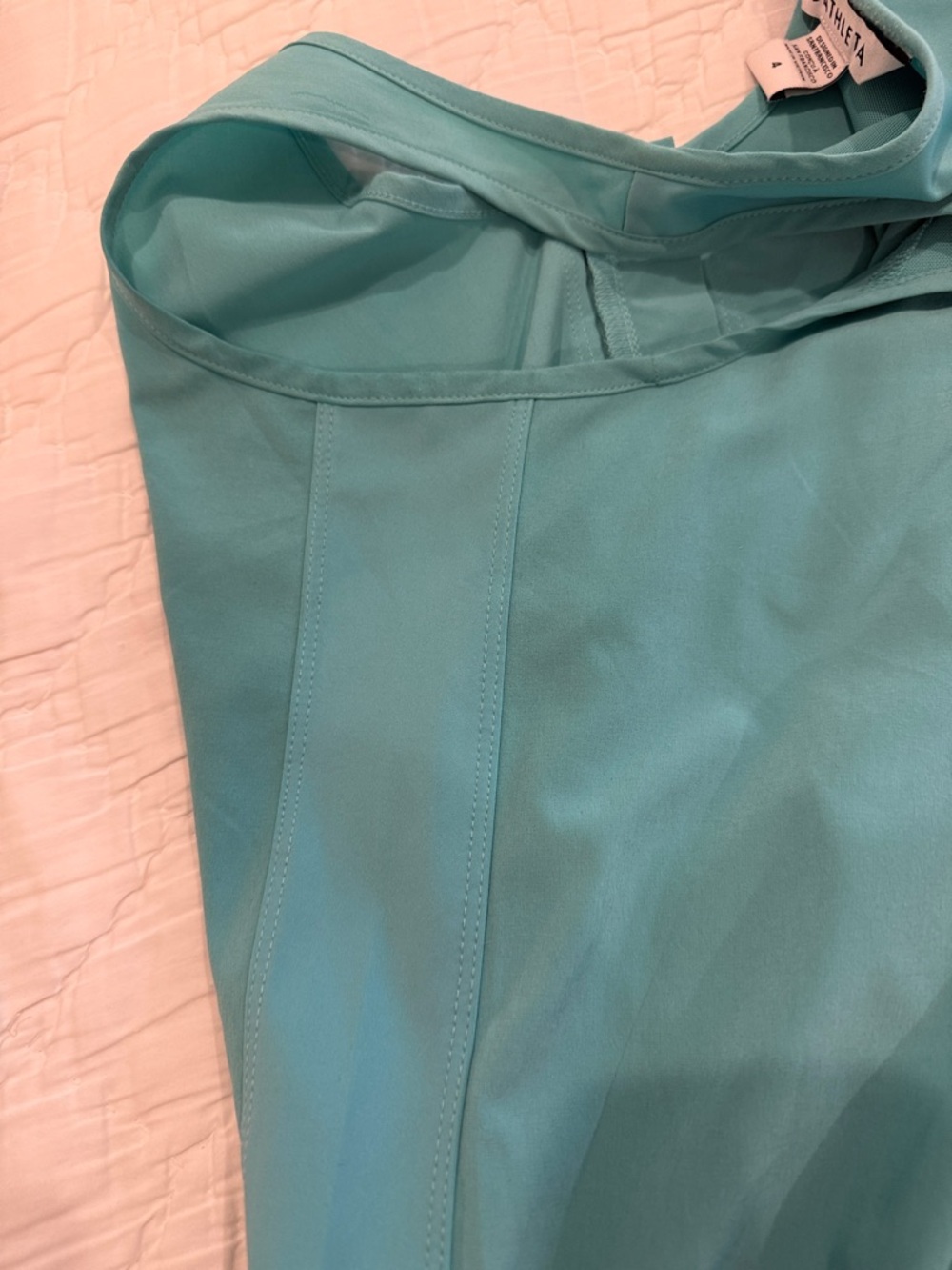 Athleta Aqua Zip-Front Drawstring Tank Dress - Picture 4 of 4